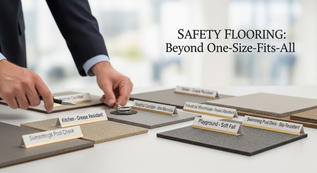 choosing the right safety flooring for a specific area