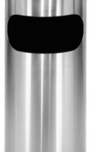Steel Standing Ashtray Litter Bin Solid